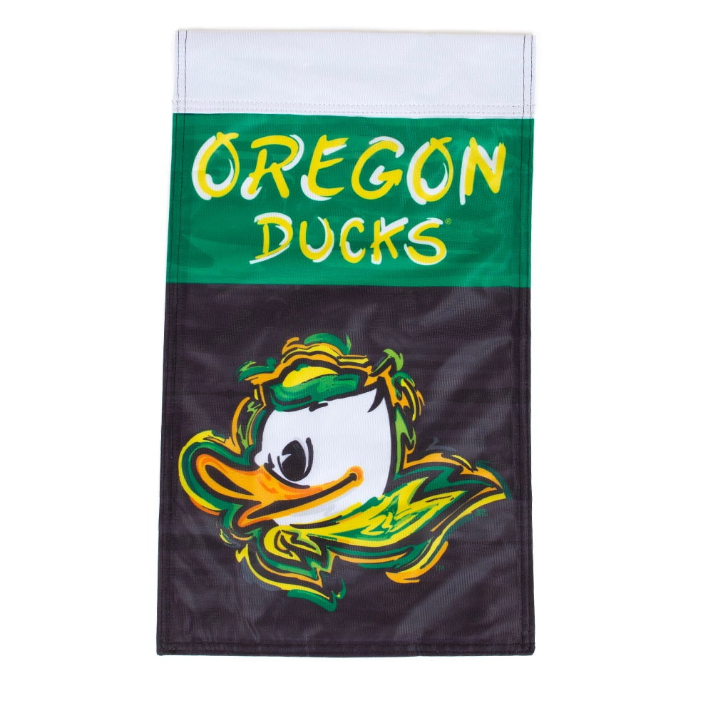 Fighting Duck, Neil, Black, Flags & Banners, Home & Auto, 12"x18", Justin Patten, Garden Flag, 993983